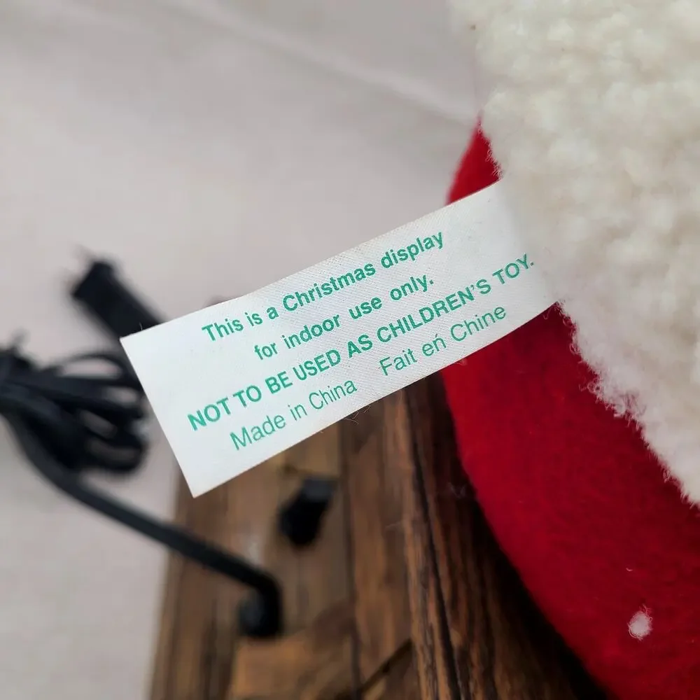 Trim A Home VTG 1993 Writing Santa Animatronic Christmas Figurine #35321 in Box